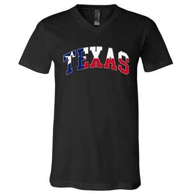 Texas Throwback Design Flag Of Texas Classic V-Neck T-Shirt