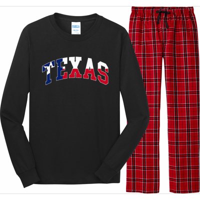 Texas Throwback Design Flag Of Texas Classic Long Sleeve Pajama Set