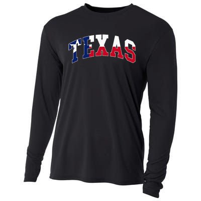 Texas Throwback Design Flag Of Texas Classic Cooling Performance Long Sleeve Crew