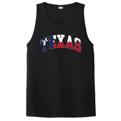 Texas Throwback Design Flag Of Texas Classic PosiCharge Competitor Tank