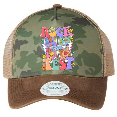 Teacher Test Day Rock The Test Legacy Tie Dye Trucker Hat