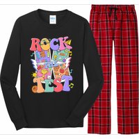 Teacher Test Day Rock The Test Long Sleeve Pajama Set