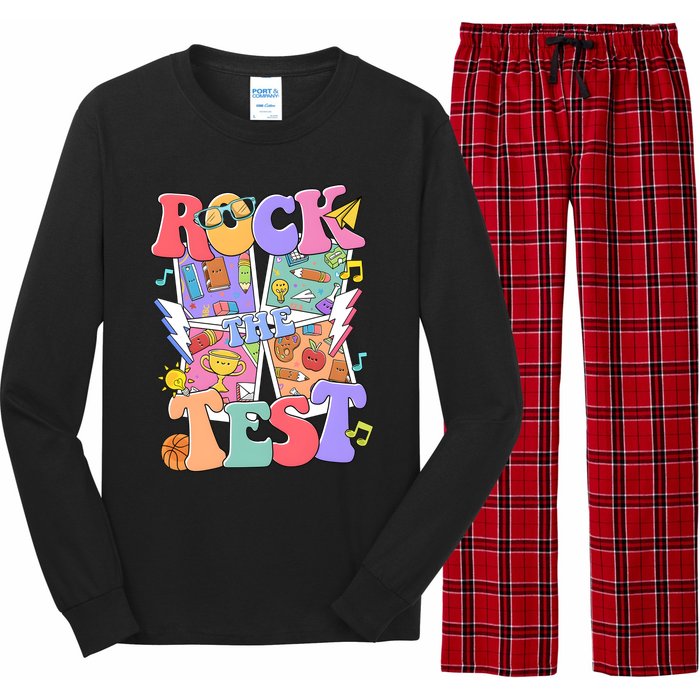 Teacher Test Day Rock The Test Long Sleeve Pajama Set