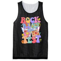 Teacher Test Day Rock The Test Mesh Reversible Basketball Jersey Tank