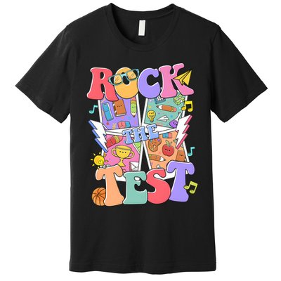 Teacher Test Day Rock The Test Premium T-Shirt