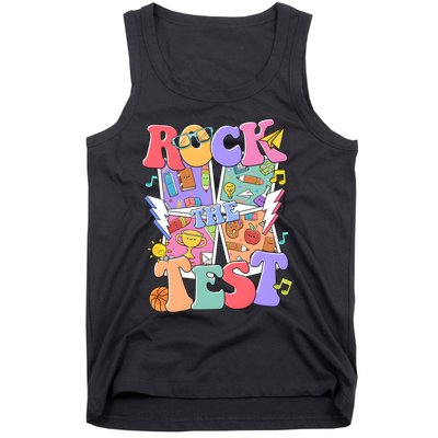 Teacher Test Day Rock The Test Tank Top