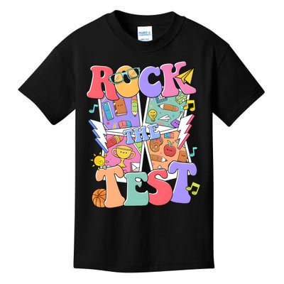 Teacher Test Day Rock The Test Kids T-Shirt