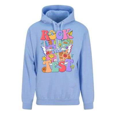 Teacher Test Day Rock The Test Unisex Surf Hoodie