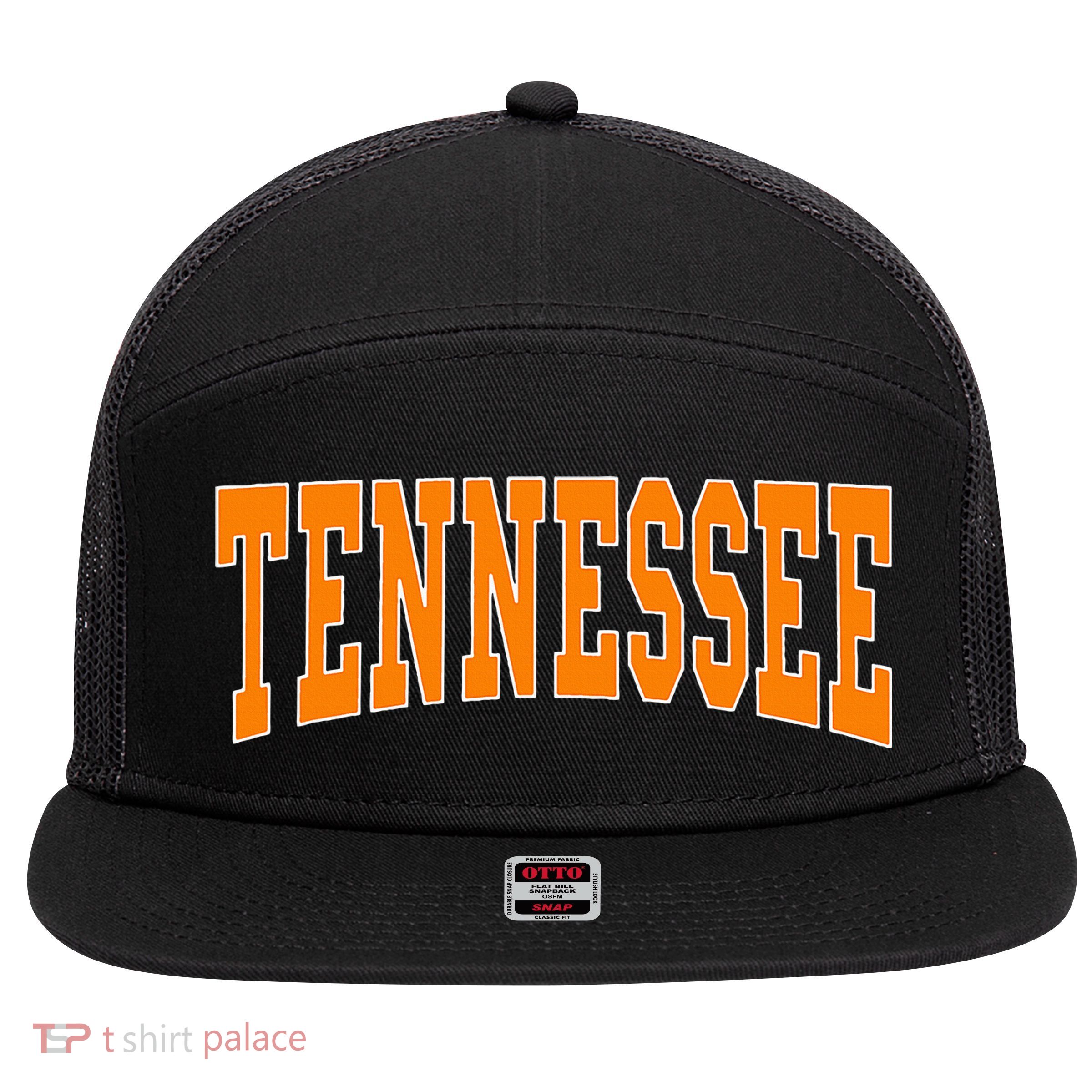 Tennessee Throwback Design Classic 7 Panel Mesh Trucker Snapback Hat