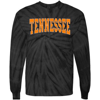 Tennessee Throwback Design Classic Tie-Dye Long Sleeve Shirt