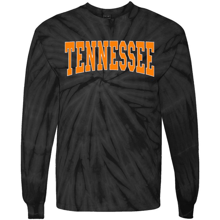 Tennessee Throwback Design Classic Tie-Dye Long Sleeve Shirt