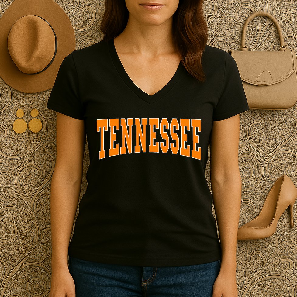 Tennessee Throwback Design Classic Women's V-Neck T-Shirt