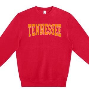 Tennessee Throwback Design Classic Premium Crewneck Sweatshirt