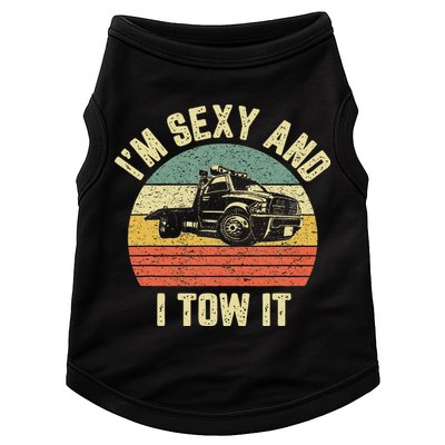 Tow Truck Driver Funny Towing Car Flat Bed Tow Truck Doggie Tank