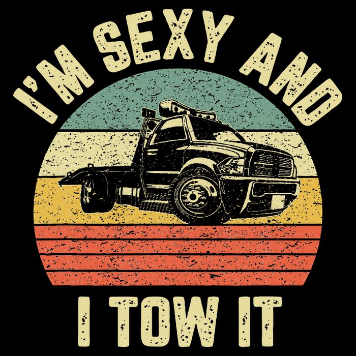 Tow Truck Driver Funny Towing Car Flat Bed Tow Truck 16 in Basic Backpack
