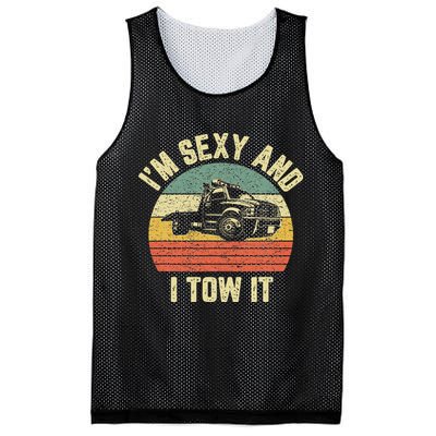 Tow Truck Driver Funny Towing Car Flat Bed Tow Truck Mesh Reversible Basketball Jersey Tank