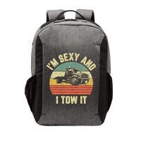 Tow Truck Driver Funny Towing Car Flat Bed Tow Truck Vector Backpack