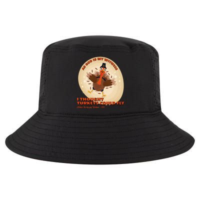 The Turkey Drop I Thought Turkeys Could Fly Thanksgiving Gift Cool Comfort Performance Bucket Hat