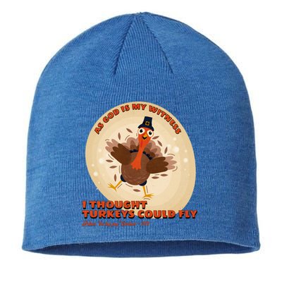 The Turkey Drop I Thought Turkeys Could Fly Thanksgiving Gift Sustainable Beanie