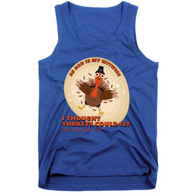 The Turkey Drop I Thought Turkeys Could Fly Thanksgiving Gift Tank Top