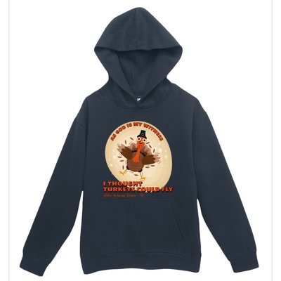 The Turkey Drop I Thought Turkeys Could Fly Thanksgiving Gift Urban Pullover Hoodie