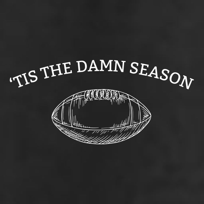 Tis The Damn Season Football 7 Panel Mesh Trucker Snapback Hat