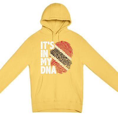 Trinidadian Tobagonian Dna Trinidad And Tobago Flag Premium Pullover Hoodie