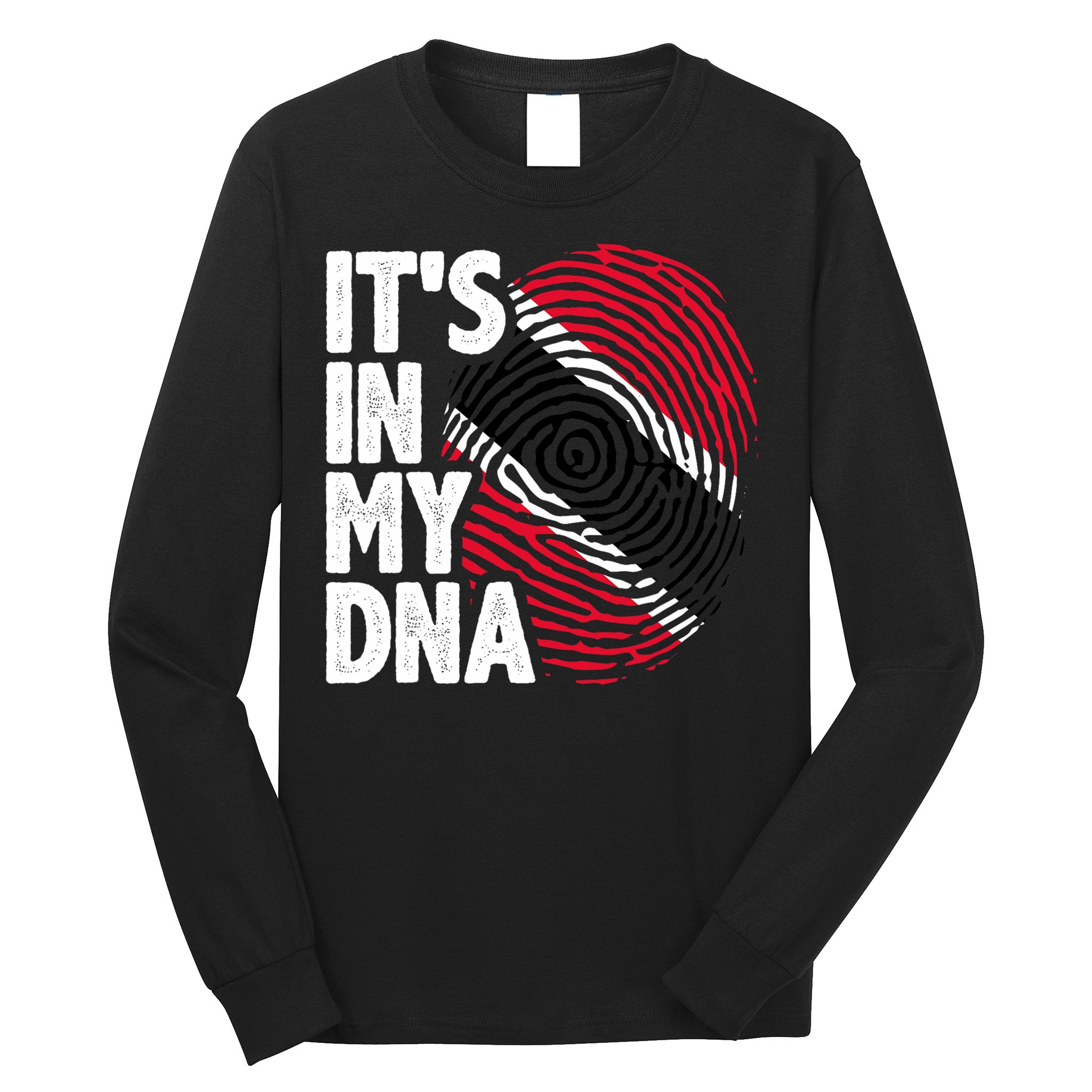 Trinidadian Tobagonian Dna Trinidad And Tobago Flag Long Sleeve Shirt