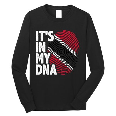 Trinidadian Tobagonian Dna Trinidad And Tobago Flag Long Sleeve Shirt