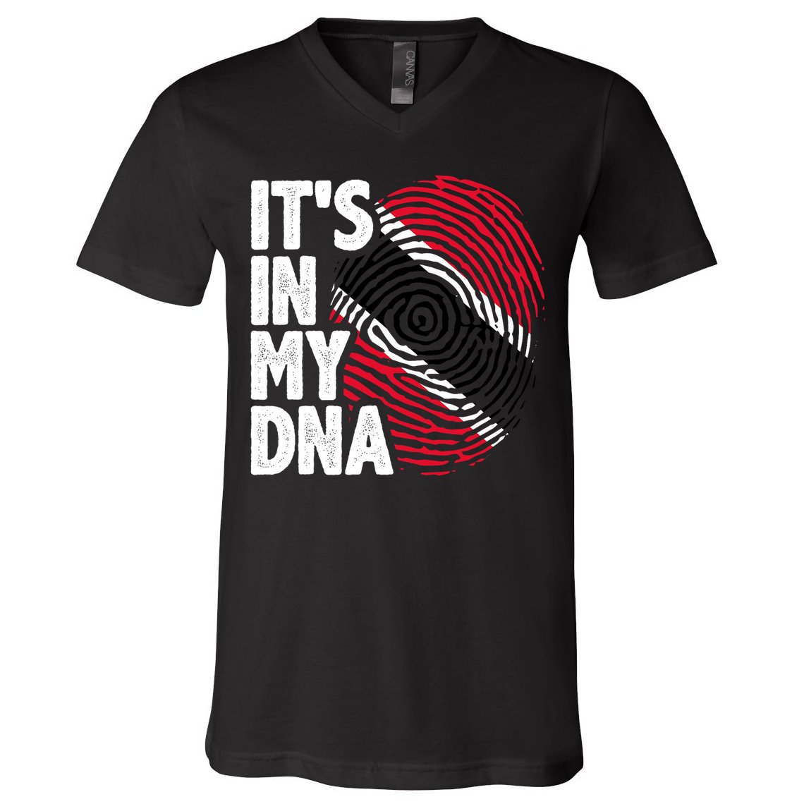 Trinidadian Tobagonian Dna Trinidad And Tobago Flag V-Neck T-Shirt