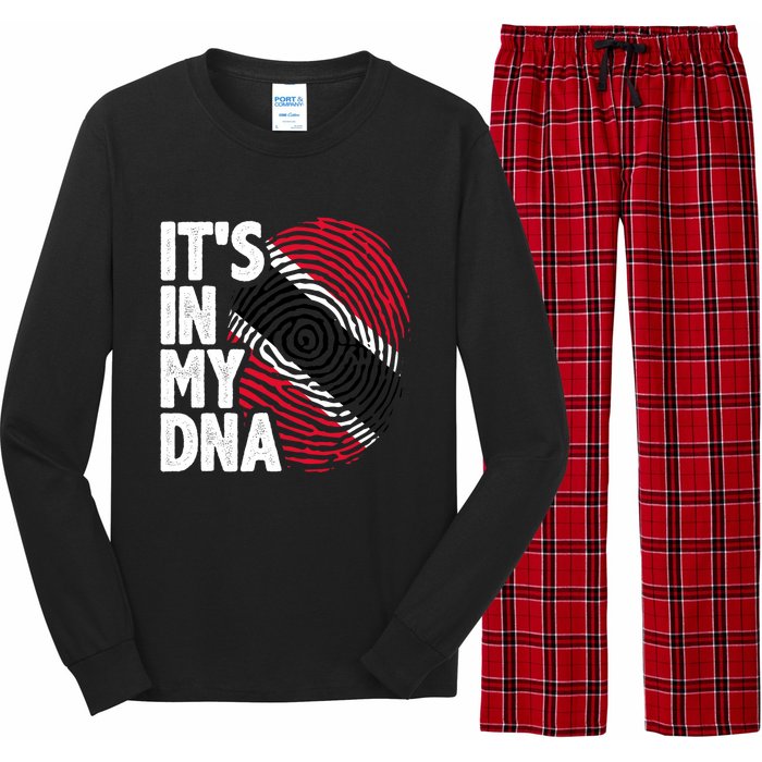 Trinidadian Tobagonian Dna Trinidad And Tobago Flag Long Sleeve Pajama Set