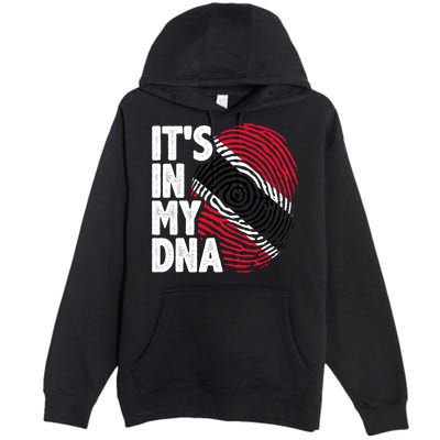 Trinidadian Tobagonian Dna Trinidad And Tobago Flag Premium Pullover Hoodie