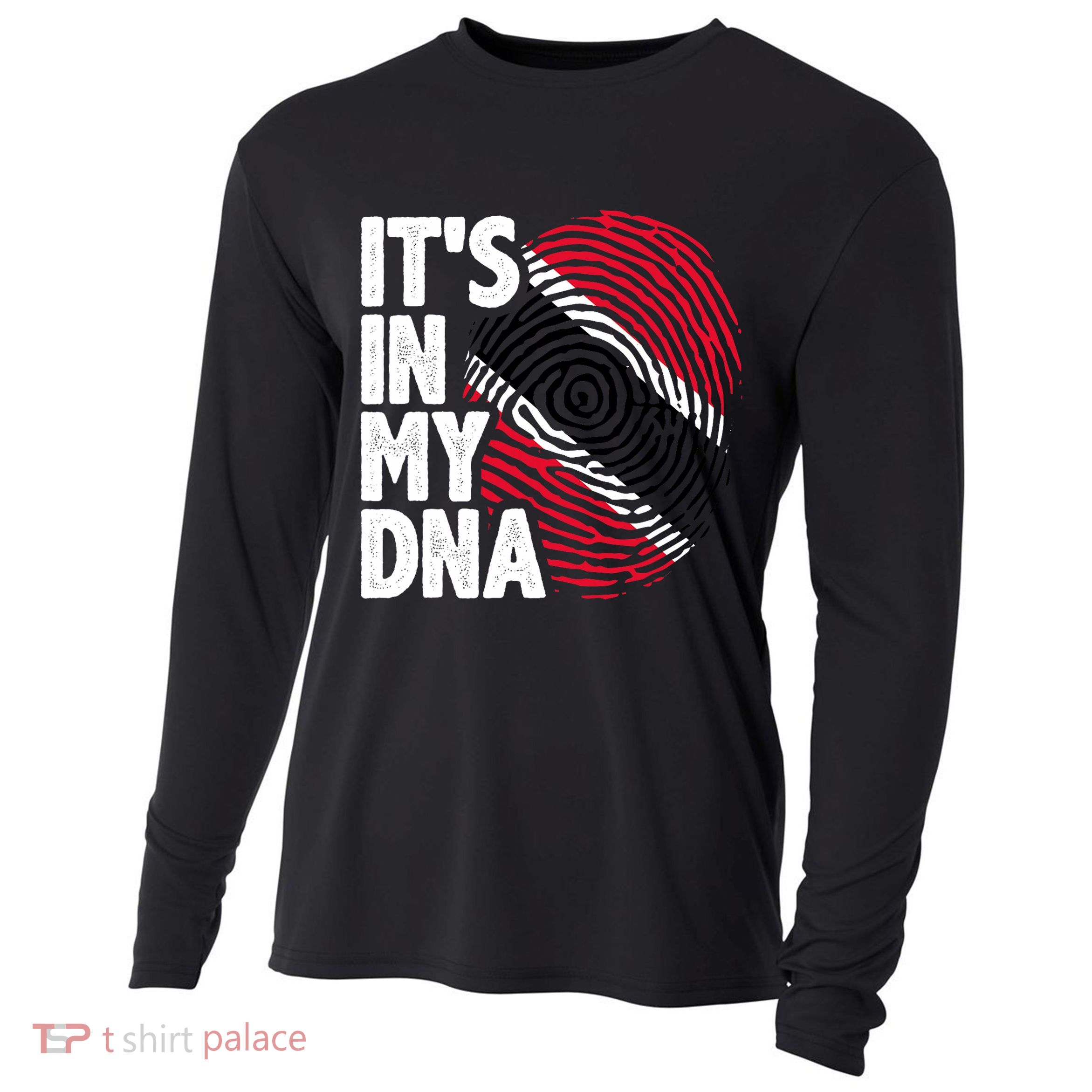 Trinidadian Tobagonian Dna Trinidad And Tobago Flag Cooling Performance Long Sleeve Crew