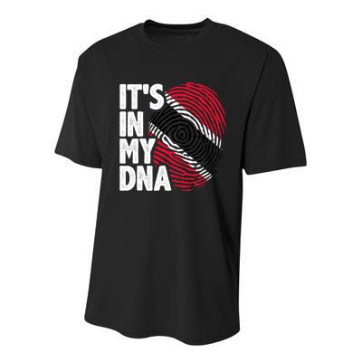 Trinidadian Tobagonian Dna Trinidad And Tobago Flag Youth Performance Sprint T-Shirt