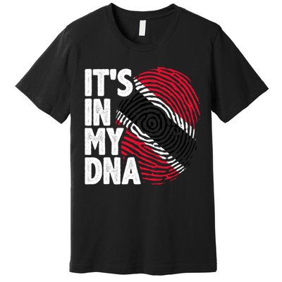 Trinidadian Tobagonian Dna Trinidad And Tobago Flag Premium T-Shirt