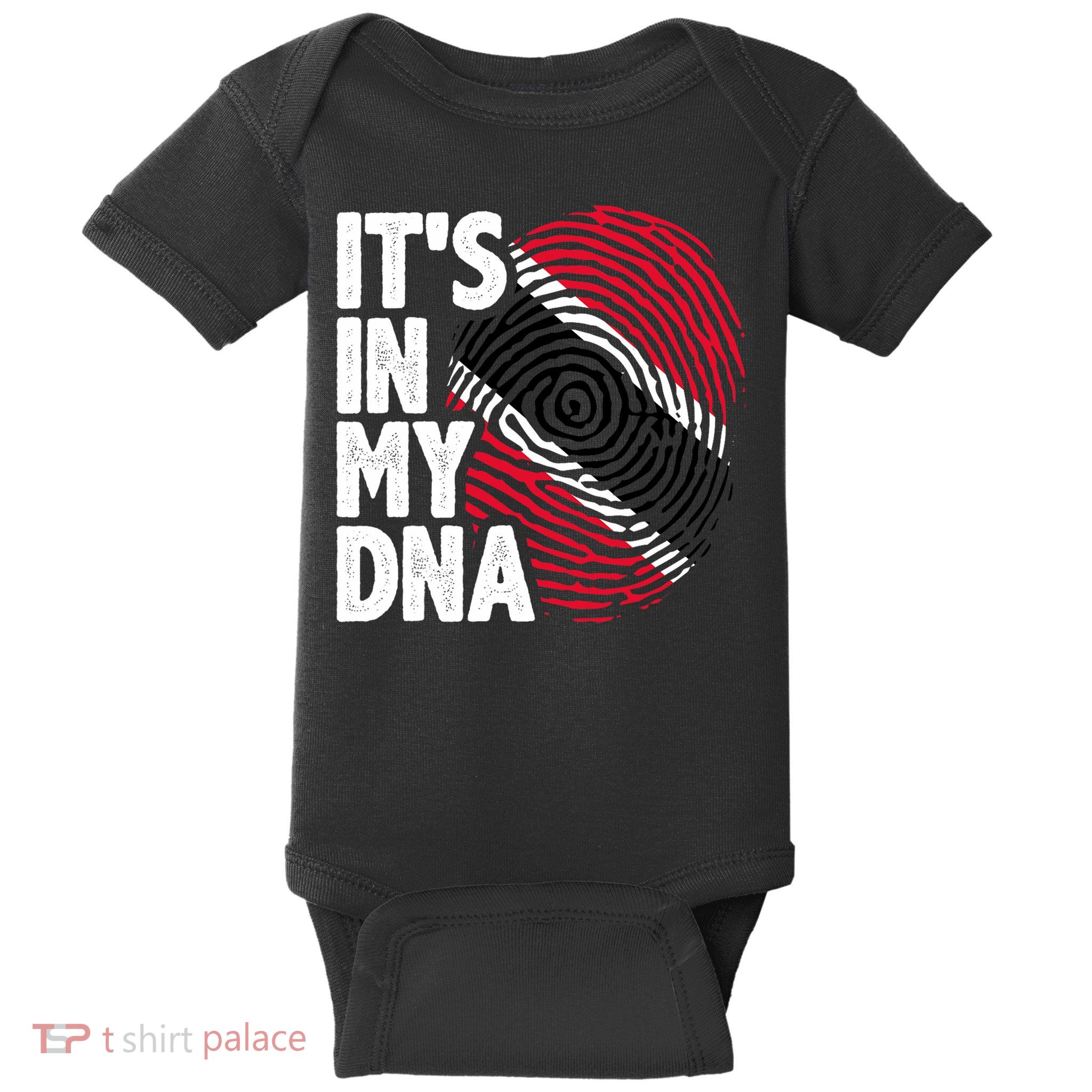 Trinidadian Tobagonian Dna Trinidad And Tobago Flag Baby Bodysuit