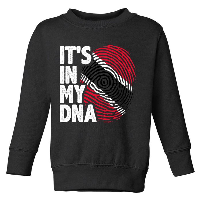 Trinidadian Tobagonian Dna Trinidad And Tobago Flag Toddler Sweatshirt