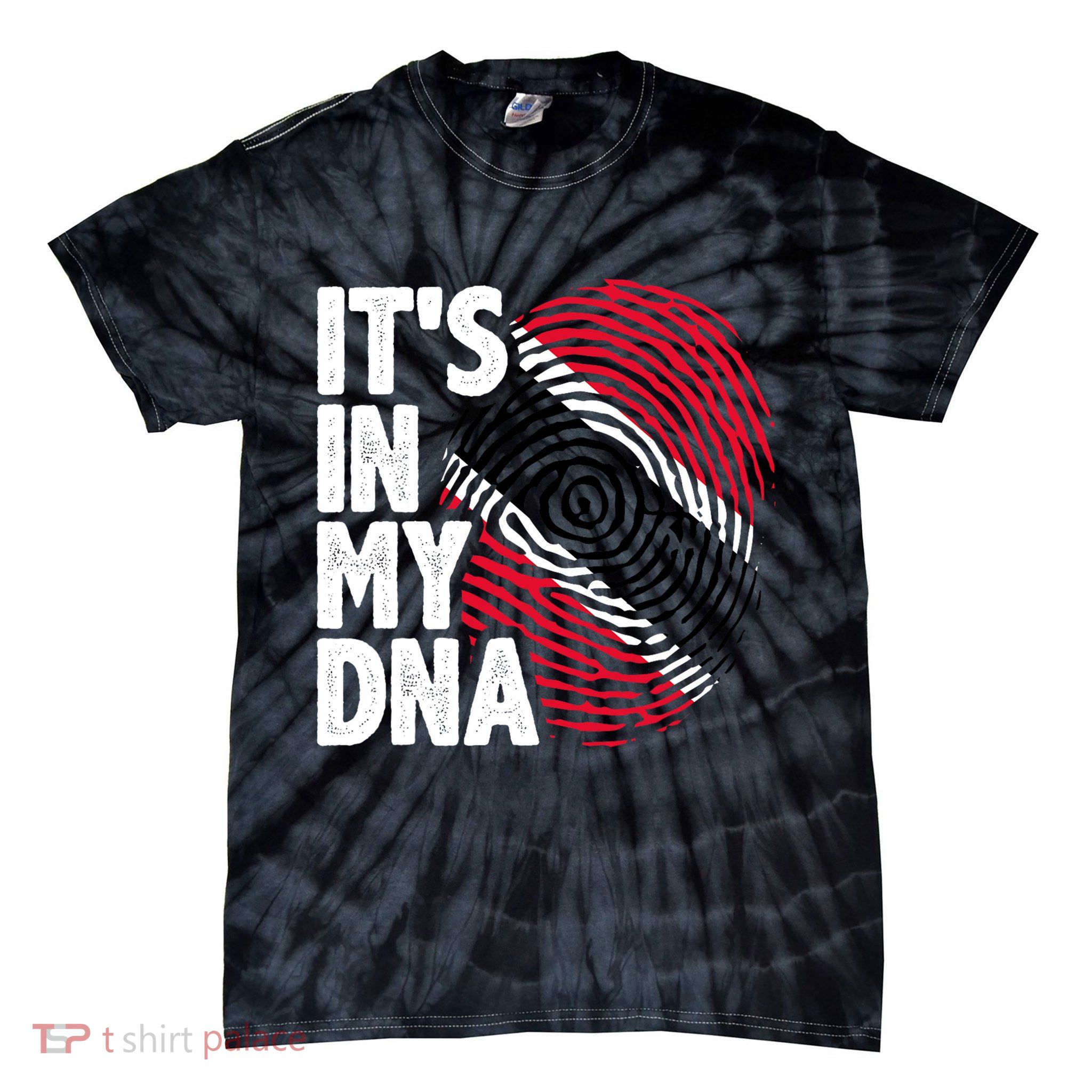 Trinidadian Tobagonian Dna Trinidad And Tobago Flag Tie-Dye T-Shirt