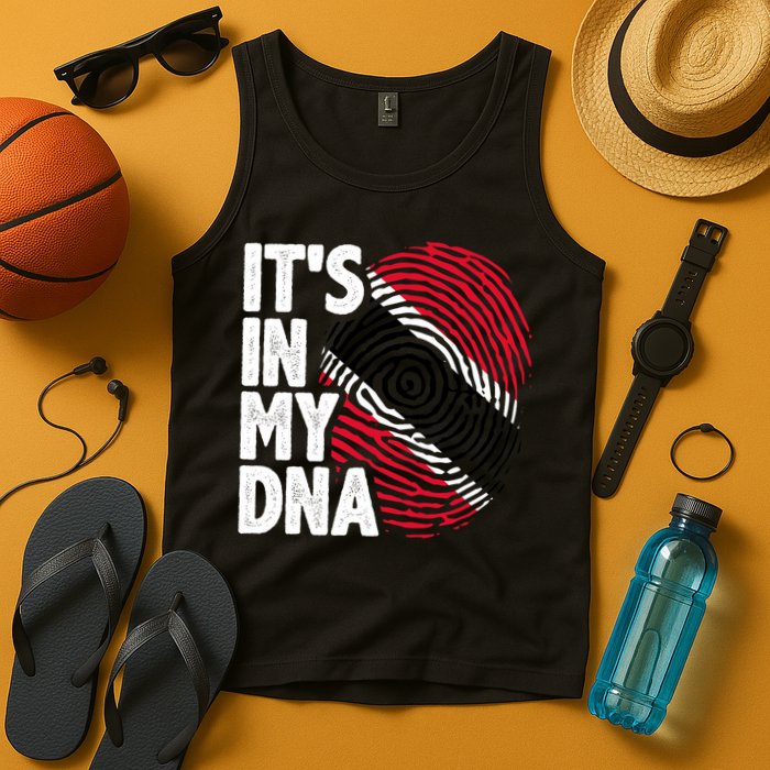 Trinidadian Tobagonian Dna Trinidad And Tobago Flag Tank Top