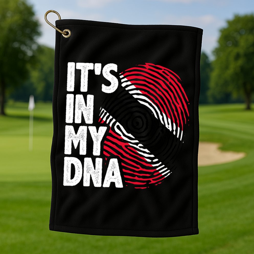 Trinidadian Tobagonian Dna Trinidad And Tobago Flag Golf Towel