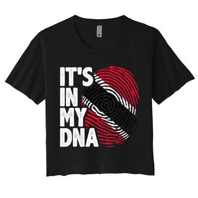 Trinidadian Tobagonian Dna Trinidad And Tobago Flag Crop Top