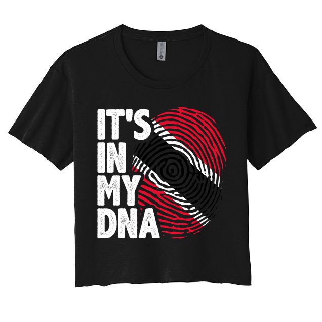 Trinidadian Tobagonian Dna Trinidad And Tobago Flag Crop Top