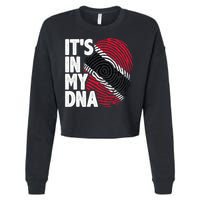 Trinidadian Tobagonian Dna Trinidad And Tobago Flag Cropped Pullover Crew