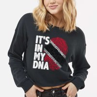 Trinidadian Tobagonian Dna Trinidad And Tobago Flag Cropped Pullover Crew