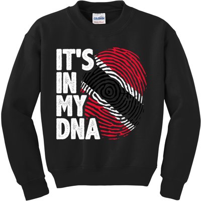 Trinidadian Tobagonian Dna Trinidad And Tobago Flag Kids Sweatshirt