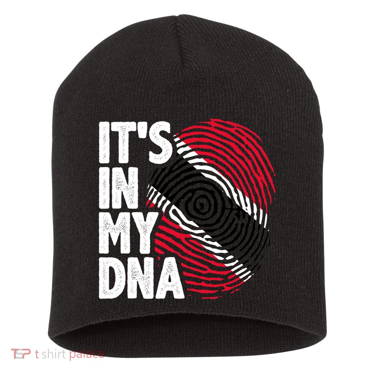 Trinidadian Tobagonian Dna Trinidad And Tobago Flag Short Acrylic Beanie