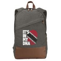 Trinidadian Tobagonian Dna Trinidad And Tobago Flag Cotton Canvas Backpack