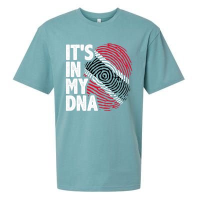 Trinidadian Tobagonian Dna Trinidad And Tobago Flag Sueded Cloud Jersey T-Shirt