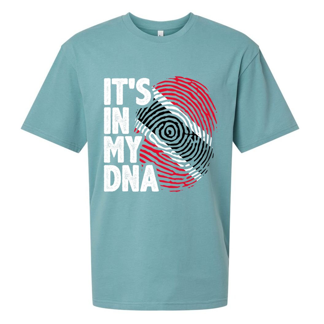 Trinidadian Tobagonian Dna Trinidad And Tobago Flag Sueded Cloud Jersey T-Shirt