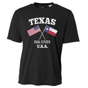 True Texan Dual Citizen Love Texas And America Cooling Performance Crew T-Shirt